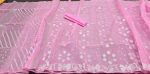 Baby pink Jamdani Saree - Image 2
