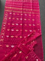 Magenta Jamdani Saree