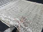 White Jamdani Saree - Image 3