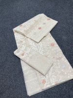 White Jamdani Saree - Image 2