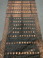 Black and Copper Jamdani Saree - Image 6