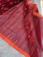 Red Wine Monipuri Saree - Image 6