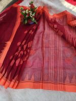 Red Wine Monipuri Saree - Image 5