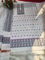 White and copperJamdani three piece. - Image 5