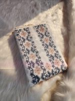 White and copperJamdani three piece. - Image 2