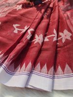 Maroon Monipuri Saree - Image 6