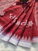 Maroon Monipuri Saree - Image 5