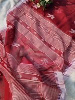 Maroon Monipuri Saree - Image 4