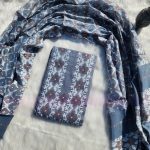 Gray Jamdani three piece.