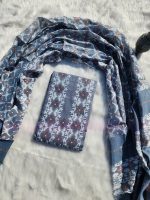 Gray Jamdani three piece.