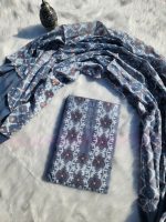 Gray Jamdani three piece. - Image 2