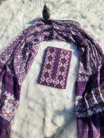 Purple Jamdani three piece. - Image 4