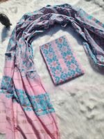 Baby pink jamdani Three piece
