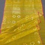 Yellow Jamdani Saree