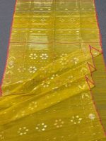 Yellow Jamdani Saree