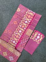 Dhakaiya jamdani Saree - Image 4